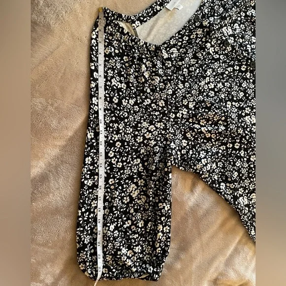 Women’s J. Jill Dress Black and White Floral Button Down Plus Size 4X - Picture 8 of 9